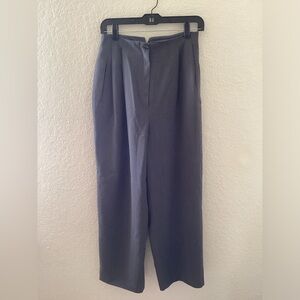 Vintage Luxury Burberry Gray Pants trousers wool wide leg